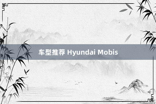 车型推荐 Hyundai Mobis