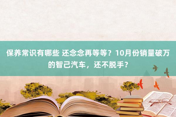 保养常识有哪些 还念念再等等？10月份销量破万的智己汽车，还不脱手？