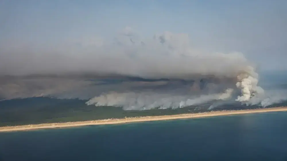 Incêndio na França força evacuação de Cap Ferret