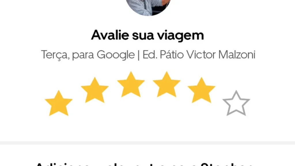 Uber lança avaliação de 6 estrelas exclusiva no Brasil para hexa